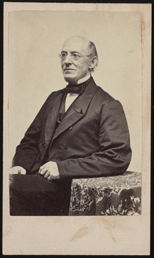 Photographic portrait of William Lloyd Garrison.